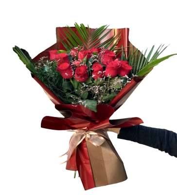 21 Adet Kirmizi Gül Buketi̇
