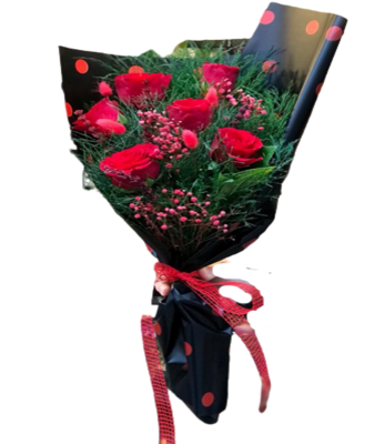 6 Kirmizi Gül Buketi̇