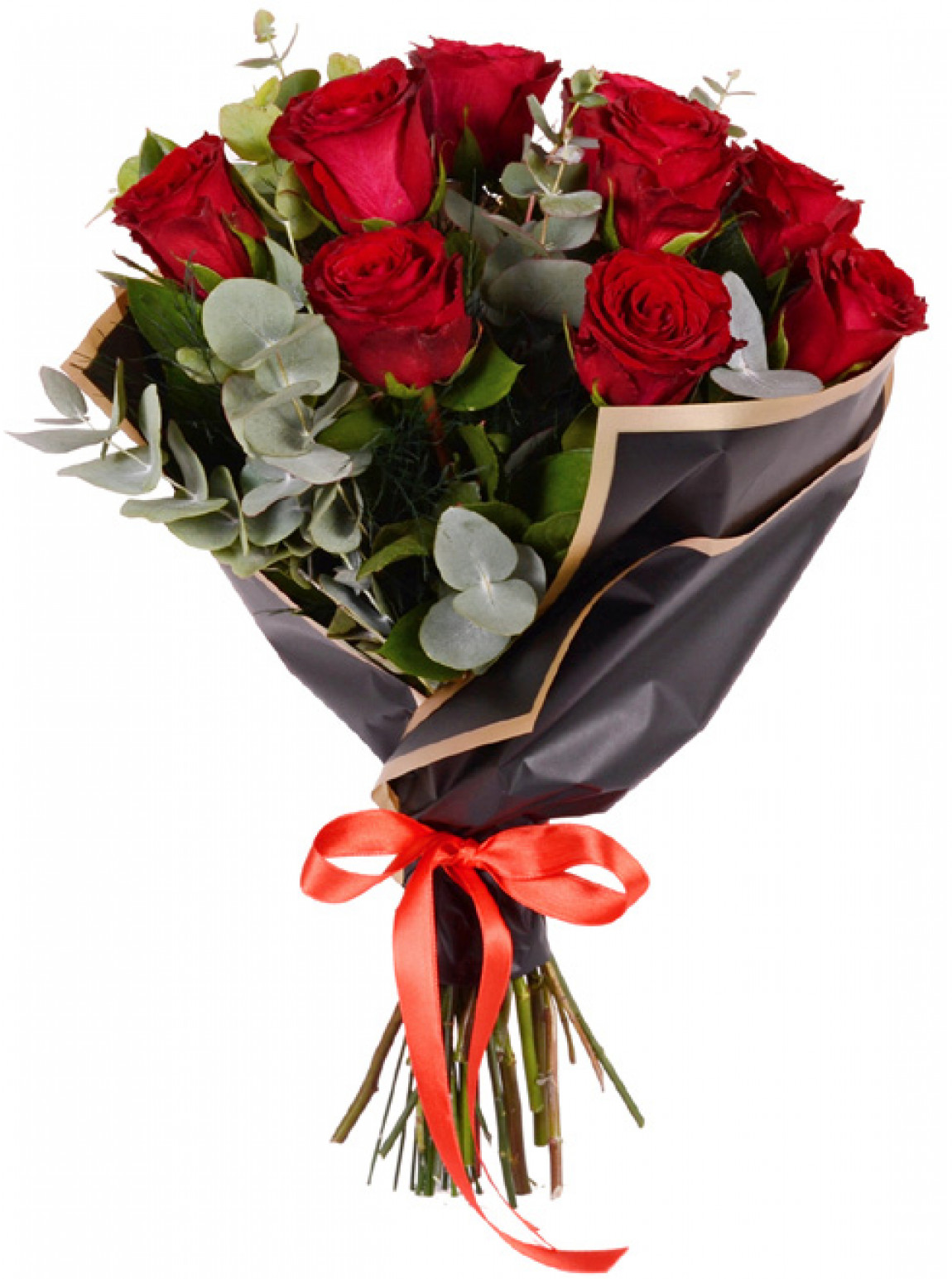 9 Kırmızı Güller Buketi