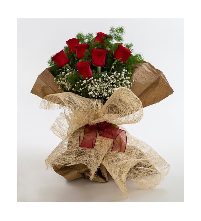 Kırmızı Gül Buketi 7'Li
