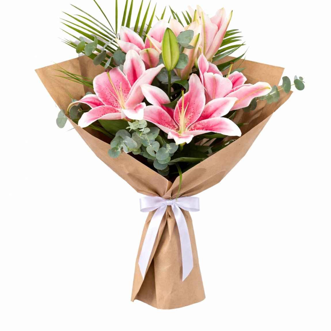 Pembe Lilyum Buketi