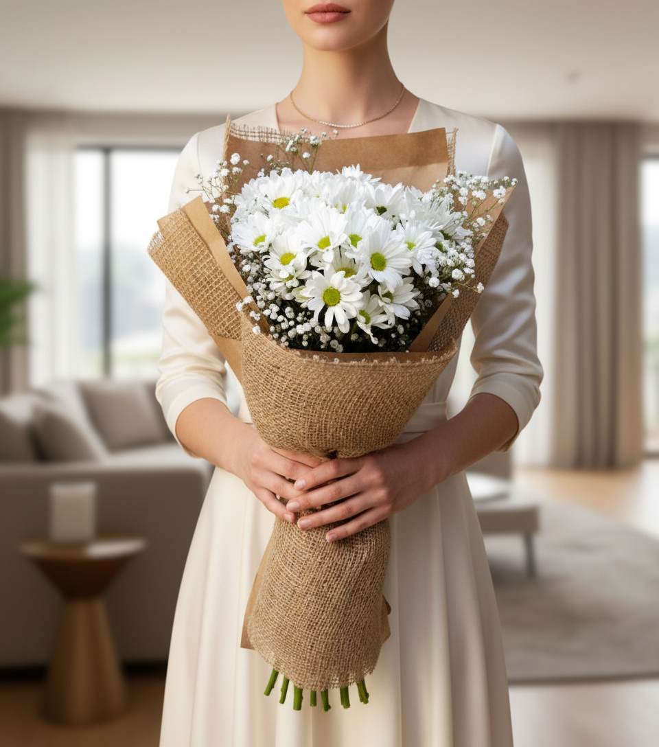 Butik Küçük Papatya Buketi