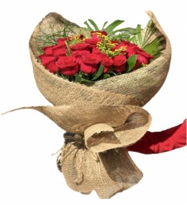 25 Adet Kirmizi Gül Buketi̇