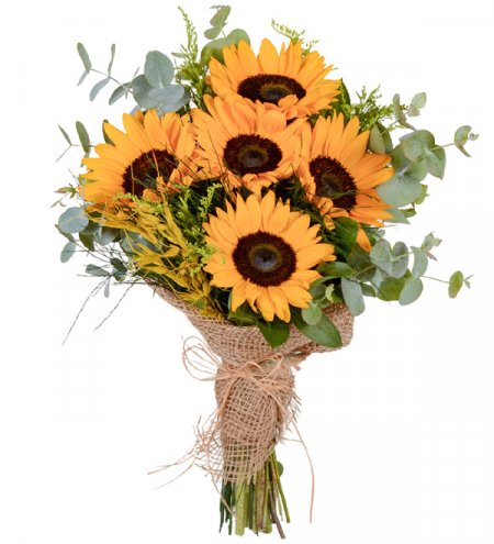 Doğal Ayçiçeği Buketi