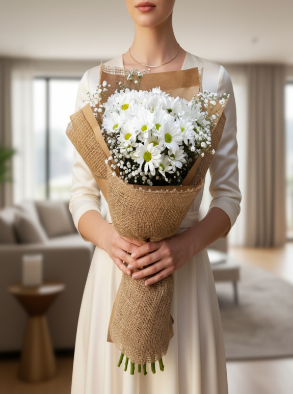 Butik Küçük Papatya Buketi