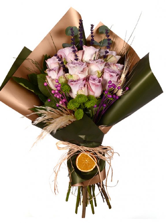 Tasarım Taze Lila Güller